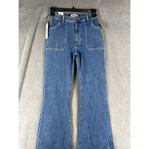 Free People Rollas EastCoast Flare Jeans Size 27 High Rise - Picture 2 of 11